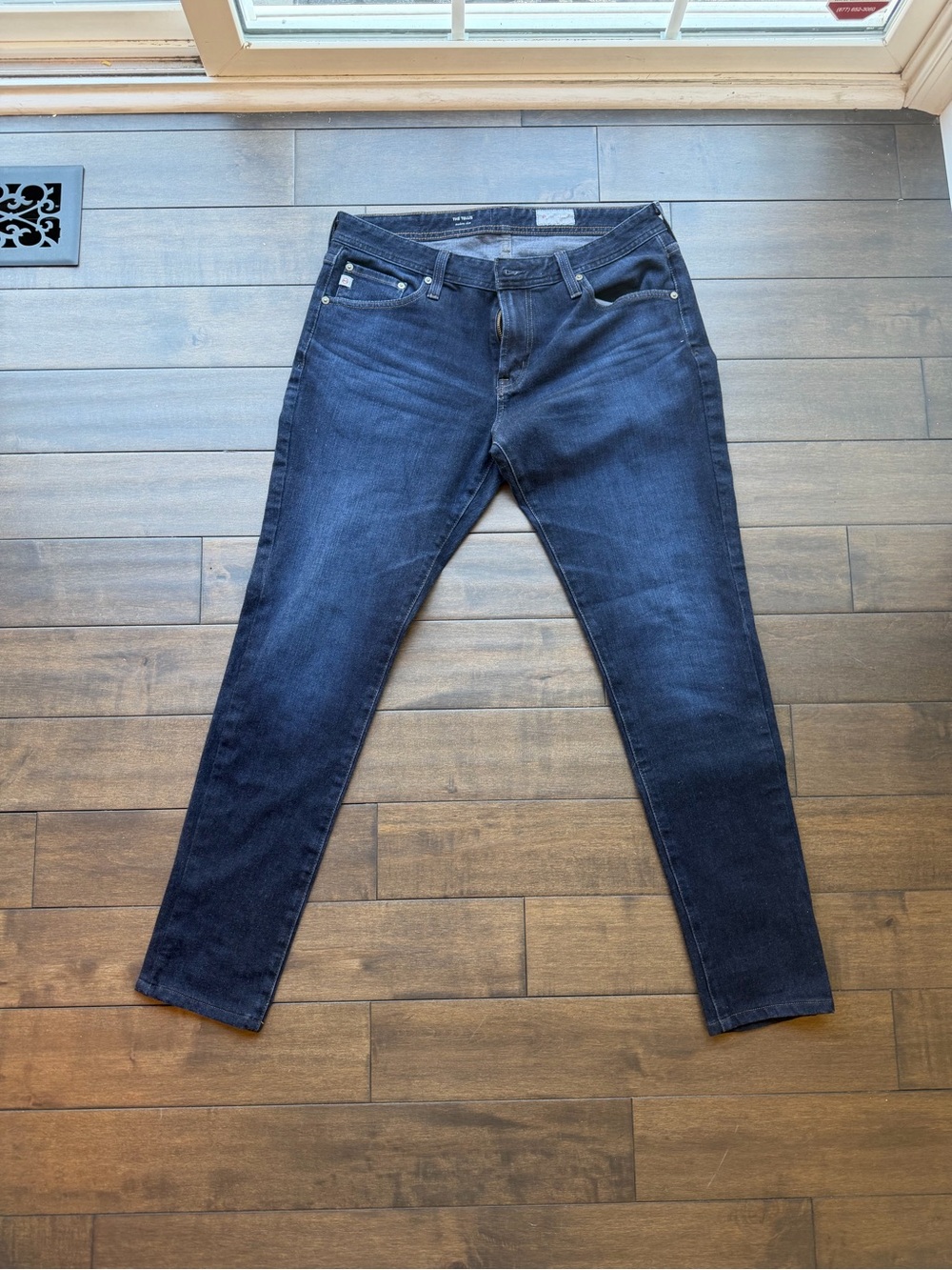 Ag Adriano Goldschmied Moden Slim Straight Dark Blue Jeans